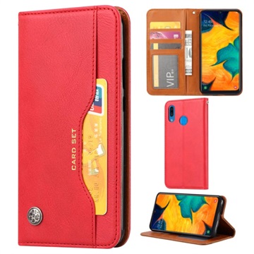 Bolsa tipo Carteira Card Set Series para Samsung Galaxy A20e - Vermelho