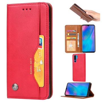 Bolsa Tipo Carteira Card Set para Huawei P30 Pro - Vermelho