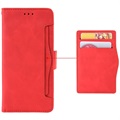 Bolsa Tipo Carteira Cardholder para HTC Desire 22 Pro - Vermelho