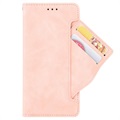 Bolsa tipo Carteira Cardholder para OnePlus 9 Pro - Cor-de-Rosa