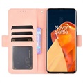 Bolsa tipo Carteira Cardholder para OnePlus 9 Pro - Cor-de-Rosa