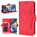 Bolsa Tipo Carteira Cardholder para Motorola Moto G22 - Vermelho