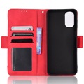 Bolsa Tipo Carteira Cardholder para Motorola Moto G22 - Vermelho