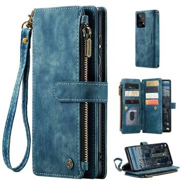 Bolsa Tipo Carteira Multifuncional Caseme C30 para Samsung Galaxy A53 5G - Azul