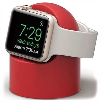 Suporte de Carregamento para Apple Watch Series Ultra/8/SE (2022)/7/SE/6/5/4/3/2/1 - Vermelho