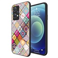 Capa Híbrida Checkered Pattern para OnePlus Nord CE 2 Lite 5G - Mandala Colorida