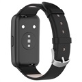 Bracelete de Pele Huawei Band 7 con Fivela Clássica - Preto