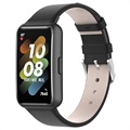 Bracelete de Pele Huawei Band 7 con Fivela Clássica - Preto