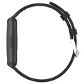 Bracelete de Pele Huawei Band 7 con Fivela Clássica - Preto