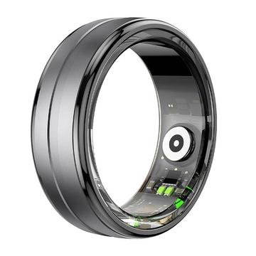 Anel inteligente Colmi R06 com Bluetooth 5.0 - Idiomas: dinamarquês, sueco, inglês - 18.1mm - Preto