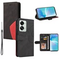 Bolsa Tipo Carteira Bi-Color Series para OnePlus Nord 2T - Preto