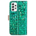 Bolsa tipo Carteira Croco Bling para Samsung Galaxy A53 5G - Verde