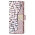 Capa Croco Bling Tipo Carteira para Samsung Galaxy A50