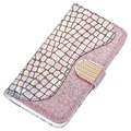 Capa Croco Bling Tipo Carteira para Samsung Galaxy A50