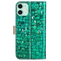 Capa Tipo Carteira Croco Bling para iPhone 12/12 Pro - Verde