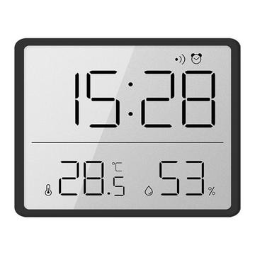 Despertador digital / Relógio elétrico LCD - Calendário, indicação de temperatura e humidade