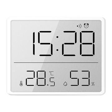 Despertador digital / Relógio elétrico LCD - Calendário, indicação de temperatura e humidade