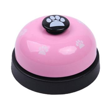 Sino de animal de estimação para jantar/ Campainha interactiva de treino para cães - Rosa