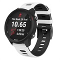 Bracelete em Silicone com Duas Cores para Garmin Vivoactive 4 - Branco / Preto