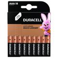 Pilhas alcalinas Duracell Basic LR03/AAA - 18 unidades