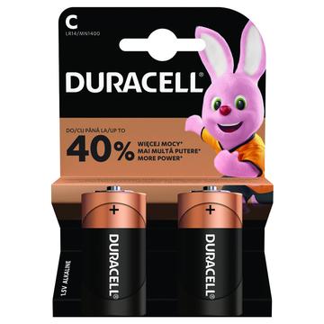 Pilhas Duracell Basic LR14/C - 2 unidades