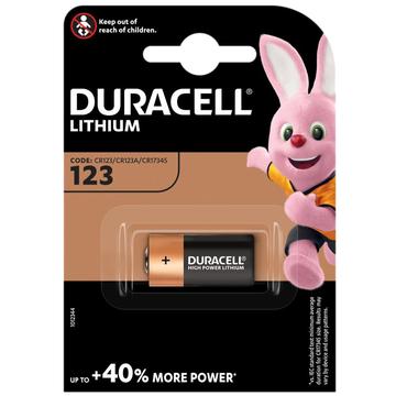 Pilha fotográfica Duracell CR123 1400mAh