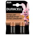 Pilhas Duracell DuraLock C&B LR03/AAA - 4 unidades