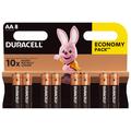 Pilhas Duracell DuraLock C&B LR6/AA - 8 unidades