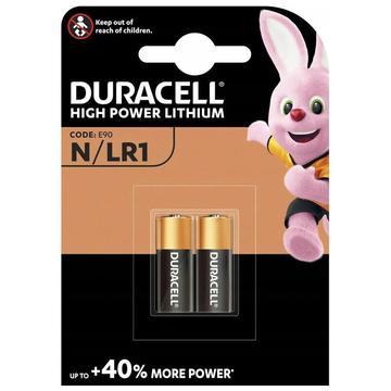 Pilha Duracell de alta potência LR1/N - 2 unidades