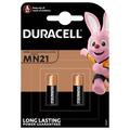 Pilha Duracell de longa duração 23A/MN21 12V - 2 unidades