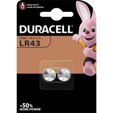 Pilhas alcalinas Duracell Mini G12/LR43 - 2 unidades