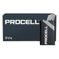 Pilhas alcalinas Duracell Procell 6LR61/9V 673mAh - 10 unidades