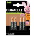 Pilhas recarregáveis Duracell Recharge Turbo R03/AAA 900mAh - 4 unidades