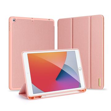 Bolsa Tipo Folio Dux Ducis Domo para iPad 10.2 2019/2020/2021 - Cor-de-Rosa Dourado