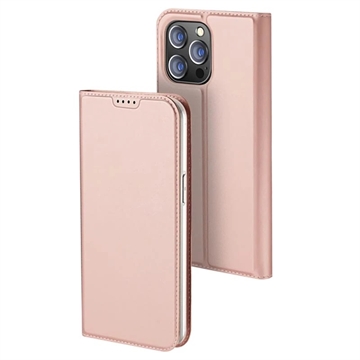 Capa Flip Dux Ducis Skin Pro para iPhone 15 Pro - Cor-de-Rosa