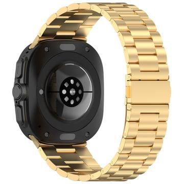 Elegante Bracelete em Aço Inoxidável para Samsung Galaxy Watch Ultra - Dourado