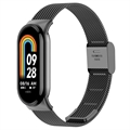 Elegante Pulseira de Malha de Aço Inoxidável para Xiaomi Smart Band 8