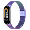 Elegante Pulseira de Malha de Aço Inoxidável para Xiaomi Smart Band 8