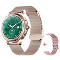 Smarwatch CF96 elegante para mulher com duas braceletes - Ouro roxo