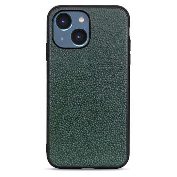 Capa de Couro Elegante para iPhone 14 Max - Verde