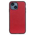 Capa de Couro Elegante para iPhone 14 Max - Vermelho