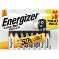 Pilhas alcalinas Energizer Alkaline Power LR6/AA - 8 unidades