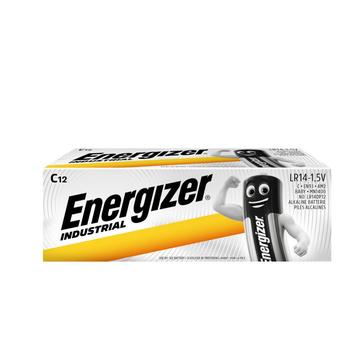 Pilhas alcalinas Energizer Industrial LR14/C - 12 unidades