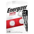 Pilhas de lítio Energizer Mini CR2016 - 3V - 2 unidades