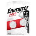 Pilha de célula tipo moeda Energizer Mini CR2430 3V - 2 unidades.