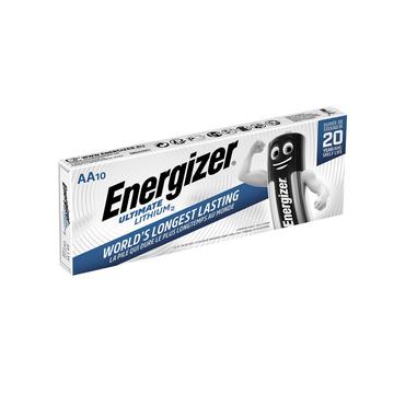 Pilhas de lítio LR6/AA Energizer Ultimate - 10 unidades