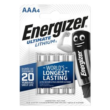 Pilhas Energizer Ultimate Lithium R03/AAA - 4 unidades