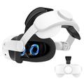 Fita ergonómica para a cabeça para o Meta Quest 3S - Fita para a cabeça de realidade virtual com rotação de 360º - Branco