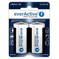 Pilhas alcalinas EverActive Pro LR20/D 17500mAh - 2 unidades