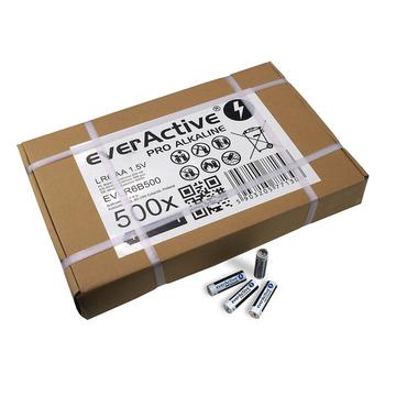 Pilhas alcalinas EverActive Pro LR6/AA - 500 unidades